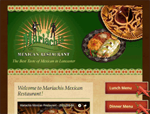 Tablet Screenshot of mariachisrestaurant.com